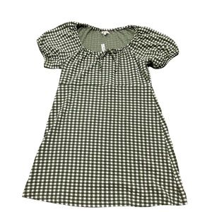 Madewell Gingham Green Dress
